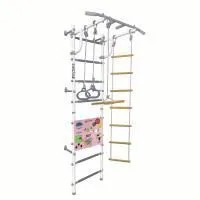 Шведская стенка Midzumi Banji Kabe Busyboard (снежный барс и бизиборд розовый)