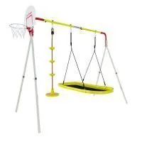 ROMANA Каркас для качелей-PRO (Комплект №5) (белый-красный-желтый)
