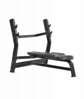 Скамья для жима горизонтальная BRONZE GYM H-023A (черный)