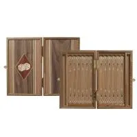 Нарды Ивановские "Кубики" венге мини