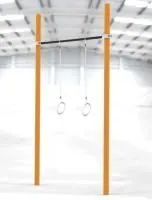 Турник классический для занятий Воркаут с кольцами