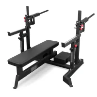 Скамья для жима пауэрлифтерская с механизмом подъёма штанги BRONZE GYM PARTNER AL-321