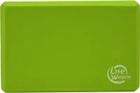 Блок для занятий йогой Lite Weights 5497LW, салатовый