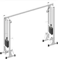Тренажер "Двойная блочная рама" стек 2x50 кг А318/1