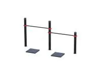 Перекладины стационарные разноуровневые с упором для ног 89х3мм