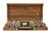 Набор для покера EPT Ceramic на 300 фишек в кейсе из ясеня, Partida