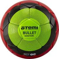 Мяч футбольный Atemi BULLET WINTER, PU, красн/чёрн/зел, р.5 , р/ш, окруж 68-71