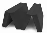 Мат № 5 (100 х 200 х 10) складной 3 сложения "KMsport" чёрный