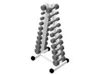 Пирамида для 10 пар профессиональных гантелей (ширина гребенки 100 мм)