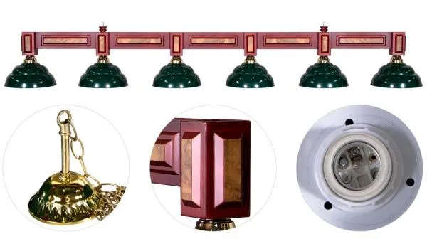 Лампа на шесть плафонов "Dandy" (для 12ф стола)