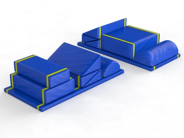 Комплект матов гимнастических поливалентных (13 шт, цвет: синий)