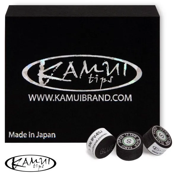 Наклейка для кия Kamui Black ø12,5мм Soft 1шт.