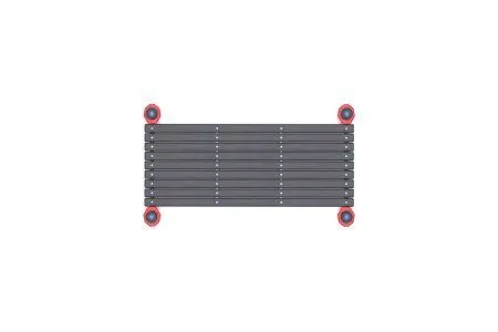 Гимнастическая скамья с платформой для фиксации результатов (для выполнения испытания (теста) Всерос