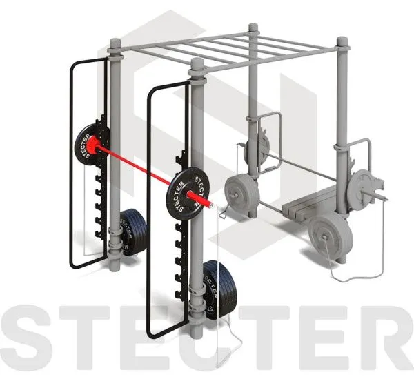 Комплект "Приседания с штангой WORKOUT-FIT"