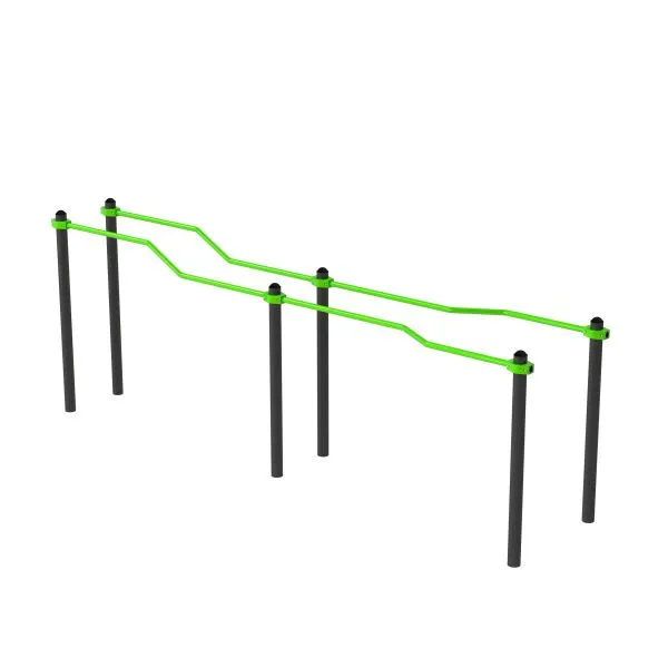 W360 GTO Брусья разноуровневые изогнутые (подходит ОВЗ) ZAVODSPORTA