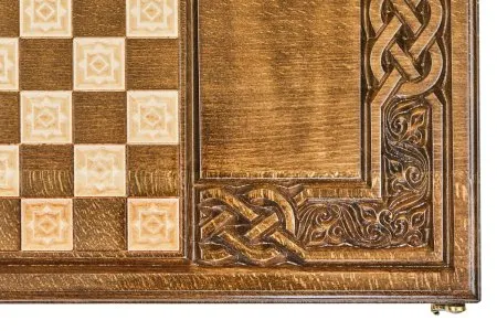 Нарды резные "Армянский узор 7" 60, Haleyan