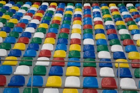 Сиденье трибунное пластиковое Лужники, серое