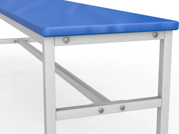 Скамейка для раздевалки без спинки, мягкая