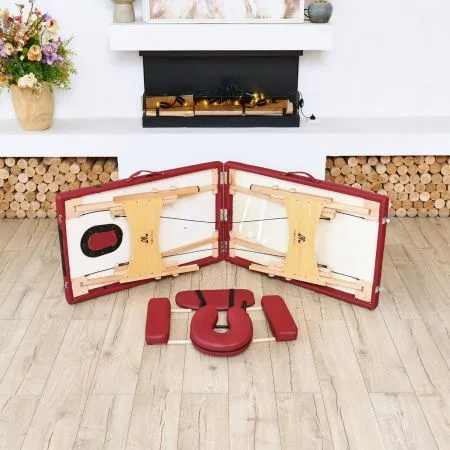 Массажный стол DFC NIRVANA Optima, цвет винный