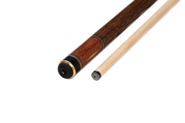 Двухсоставной бильярдный кий для русской пирамиды Константин Лохно "Supernova Sport" (граб, шелковое дерево, венге), с двумя удлинителями