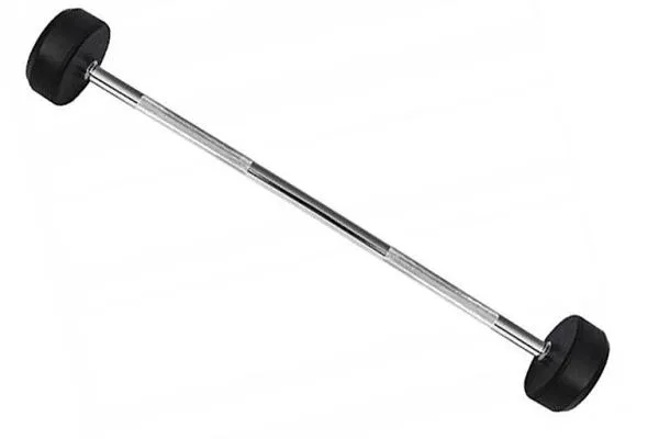 Комплект прямых фиксированных обрезиненных штанг 5 шт от 10 до 20кг