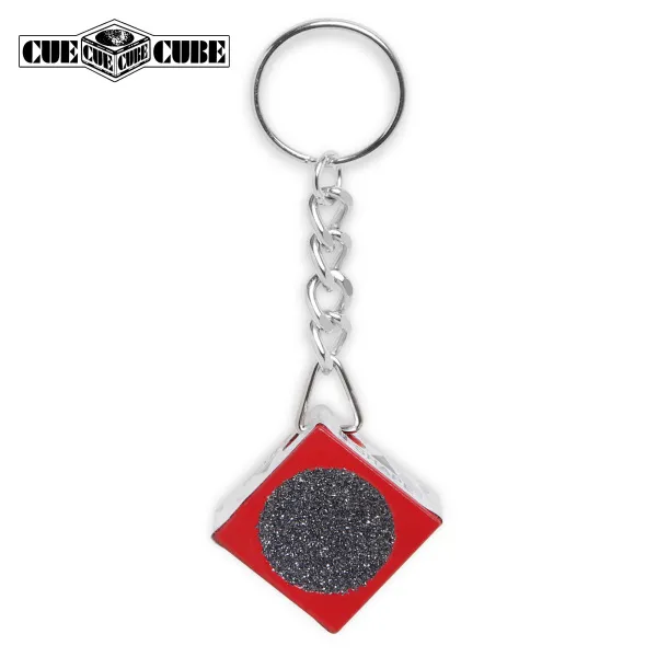 Брелок-инструмент для обработки наклейки Cue Cube красный