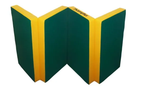 Мат Kampfer Classic № 7 (200 х 100 х 10) (зеленый/желтый)