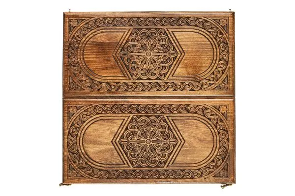 Нарды резные "Шестигранный Узор" 50, Haleyan