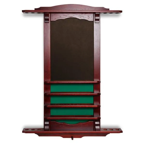 Киевница настенная Флоренция для 6 киев c грифельной доской дуб махагон