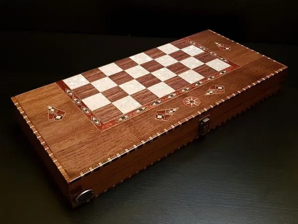 Шахматы - нарды "Константа 50 см" орех антик