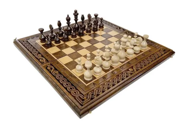 Шахматы + нарды резные "Лоза" 50, Ustyan