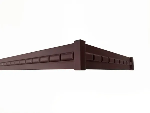 Лампа плоская светодиодная "Turnus" (махагон, серебристый отражатель, 305х66х10см)