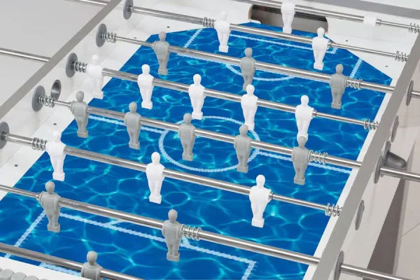 Игровой стол - футбол   "Garlando G-500 Pure White H2O" 