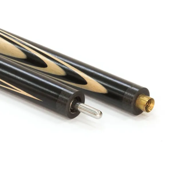 Двухсоставной бильярдный кий для русской пирамиды Weekend "Классика" (черный граб, граб) 13 запилов