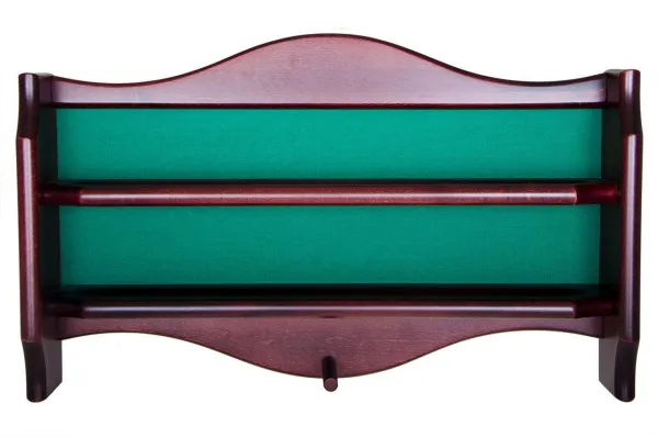 Полка для шаров навесная махагон с сукном