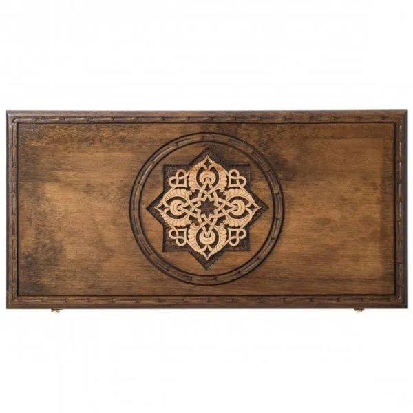 Нарды резные "Золотой Узор 2", Mirzoyan