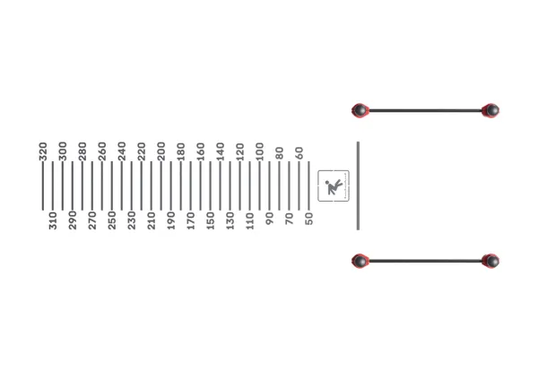 Комплекс для выполнения испытания «Прыжок в длину с места толчком двумя ногами» 108х3,5 мм