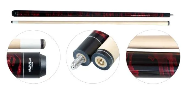 Кий для пула 2-pc "Viking Valhalla VA212" (красный)