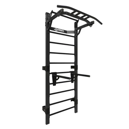 Профессиональная шведская стенка с брусьями и турником Domsen Fitness Ds46 BLACK