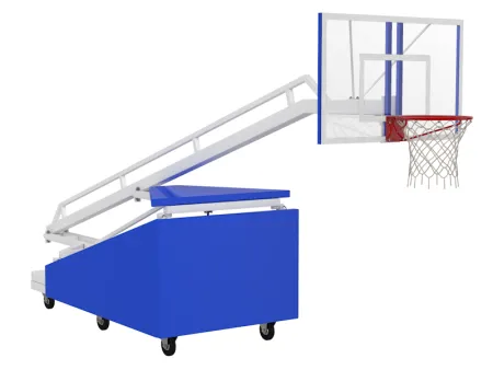 Мобильная баскетбольная стойка игровая с щитом 180х105 см