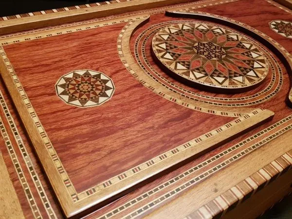 Нарды подарочные "Александрия" роза антик