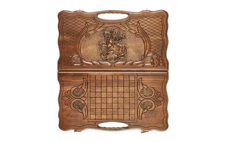 Нарды резные "Георгий Победоносец", 50 ,Haleyan