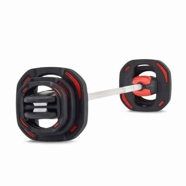 Памп-штанга для аэробики 19,8 кг c двумя дополнительными дисками по 5 кг REBEL