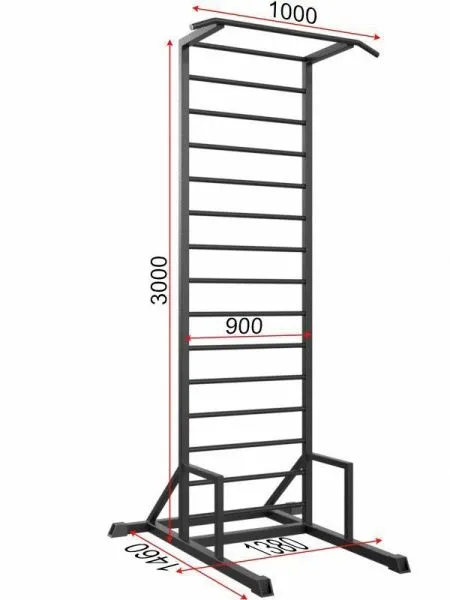 Шведская стенка цельносварная напольная (тип 2)