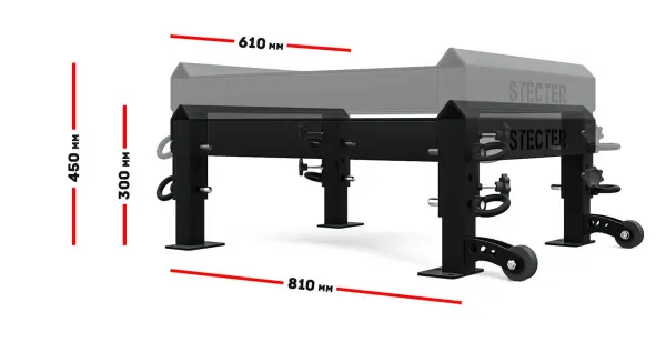 Тяжелоатлетические плинты для штанги с регулировкой по высоте 30-45 см (пара)