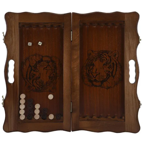 Нарды кожаные РФН "Золото" малые в дипломате