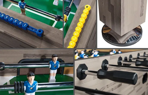 Настольный футбол NineStar "Champion Pro" (140 х 74 х 86, сельский дуб)