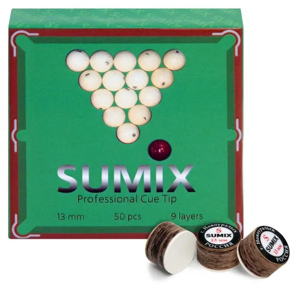 Наклейка для кия SUMIX ø13мм Soft с фиброй 1шт.