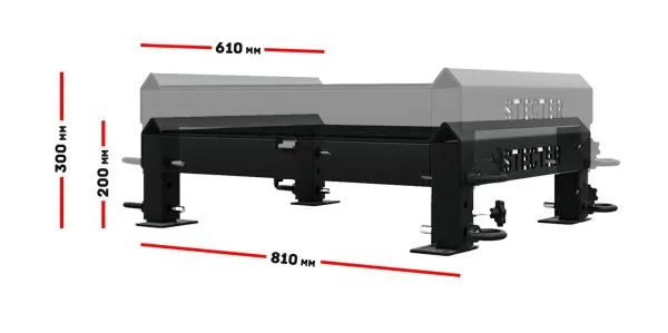 Тяжелоатлетические плинты для штанги с регулировкой по высоте 20-30 см (пара)