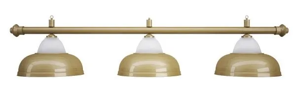 Лампа на три плафона «Crown» (матово-бронзовая штанга, матово-бронзовый плафон D38см)